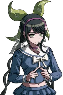 π€¦ cd9fa404 Tenko Chabashira Danganronpa V3: Killing Harmony anime, video game, danganronpa, school uniform, character, female whatsapp sticker