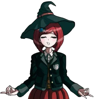 π ecb72b41 Himiko Yumeno Danganronpa anime, character, wizard, cute, danganronpa, himiko yumeno whatsapp sticker