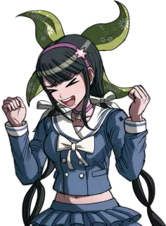 π f14b952c Tenko Chabashira Danganronpa V3: Killing Harmony anime, school uniform, character, danganronpa, tenko chabashira, video game whatsapp sticker