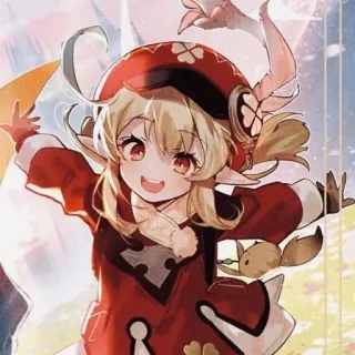 🤠 21b9852a Klee Genshin Impact Anime, Genshin Impact, Klee, Video game, Personagem whatsapp sticker