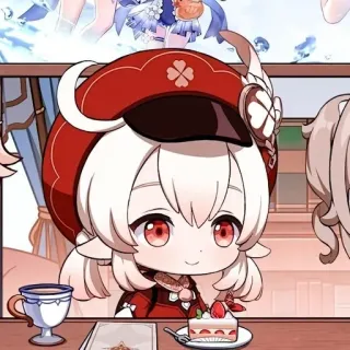 🤠 23f21780 Klee Genshin Impact Anime, Video game, Chibi, Klee, Genshin Impact, Fofo whatsapp sticker