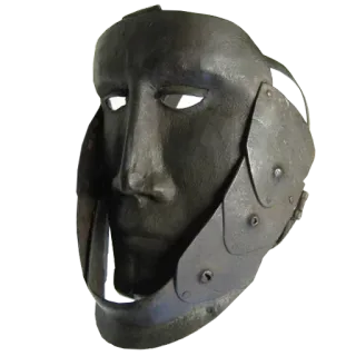 🤔 5350962b 面具, 脸, 盔甲, 金属, 头盔 telegram sticker