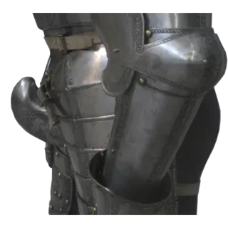 😵 b7a6f872 盔甲, 中世纪, 骑士, 钢铁 telegram sticker