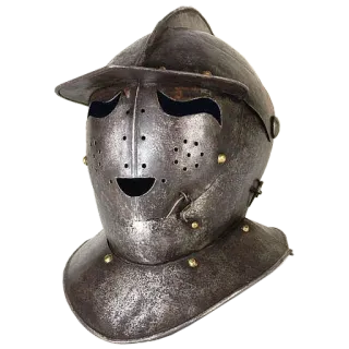 😮 e0807af9 头盔, 盔甲, 军事, 中世纪, 骑士, 保护 telegram sticker