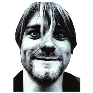 😜 1457378c Kurt Cobain 音乐家, 摇滚, 歌手, 科特, 柯本, 涅槃乐队 telegram sticker