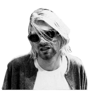 Kurt Cobain @stickersb2b whatsapp stickers