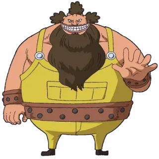 👋 600ef2d5 Anime, Personagem, Grande, Homem, Barba telegram sticker