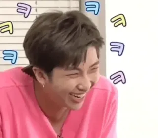 😂 1b563d87 lachen, vrolijk, gelukkig, glimlachend, man, koreaans, leuk, positief telegram sticker