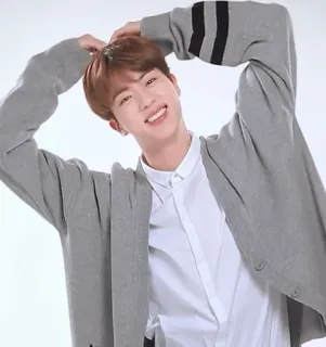 🙆‍♂ 1f04d36d Jin K-pop, Zanger, Idool, Aziatisch, Man, Mode, Knap telegram sticker