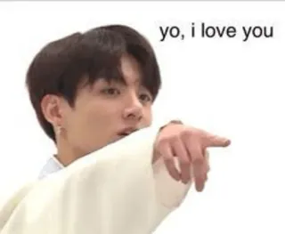 👉 338ac1f7 Jungkook yo, i love you Jungkook, BTS, K-pop, liefde, fan sticker telegram sticker