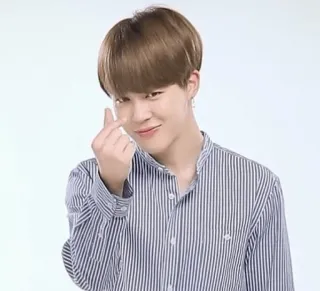 🤍 4aae2d00 K-pop, Koreaans, Hart, Vingerhart, Liefde, Gebaar telegram sticker