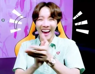 👏 5dd40bb6 J-Hope J-Hope, BTS, K-pop, Muziek, Klappen, Koreaans, Zanger telegram sticker