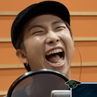 😂 9f39ca87 man, persoon, lachen, zingen, muziek, microfoon telegram sticker