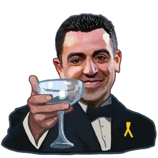 🍸 98c7e20a mann, toast, feier, cocktail, party, formal telegram sticker