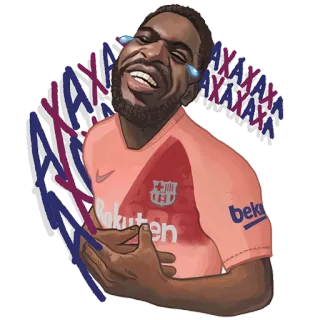 😂 f8dee941 Fußballspieler, Mann, Fußball, Sport, Cartoon telegram sticker
