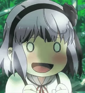 😐 0b8adcd5 アニメ, かわいい, 女の子, ハッピー, 漫画, カワイイ telegram sticker