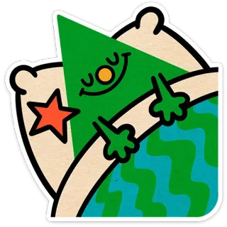 😴 42087d42 durmiendo, triángulo, almohada, estrella, manta, dibujos animados, lindo, soñando whatsapp sticker