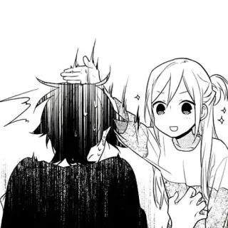 ♠️ f3dce6bd อนิเมะ, มังงะ, ลูบหัว, น่ารัก, มิตรภาพ telegram sticker