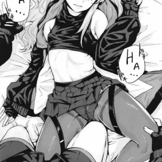 💕 7f8eccc8 Anime, Chica, Muslos, Lencería, Dormitorio, Ilustración telegram sticker