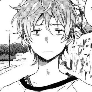 😕 2d098d3b Anime, Mangá, Menino, Personagem, Ilustração, Retrato telegram sticker