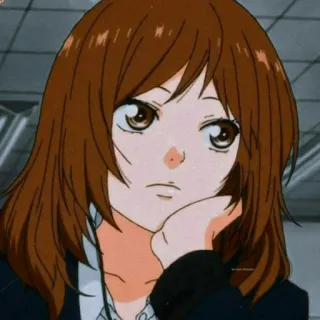 😕 144fda14 Ragazza anime, Cartone animato, Carino, Animazione, Ritratto telegram sticker