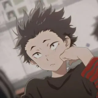 😐 2ec73ea3 Shoya Ishida A Silent Voice Anime, Personaggio, A Silent Voice, Shoya Ishida telegram sticker