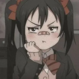 😠 9ce8f7d0 Ragazza anime, Personaggio dei cartoni animati, Carino, Uniforme scolastica, Arrabbiato, Cerotto telegram sticker