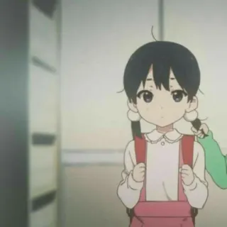 🌓 9f209a9a ragazza anime, bambina, carina, uniforme scolastica, zaino, manga, personaggio telegram sticker