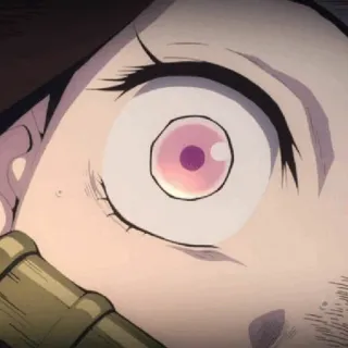 🎋 b148c111 Nezuko Kamado Demon Slayer Аниме, Клинок, рассекающий демонов, Незуко, Незуко Камадо, глаза, милый telegram sticker