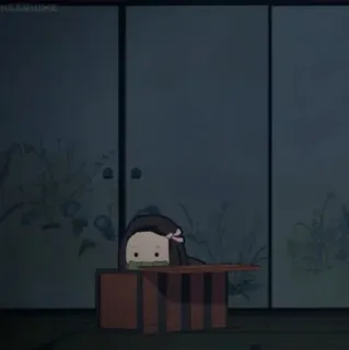 🎀 1e1f62e5 Nezuko Kamado Demon Slayer Anime, Demon Slayer, Nezuko, Chibi, Süß, Charakter whatsapp sticker