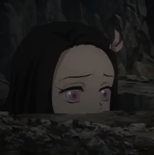 🐈‍⬛️ 1e9f9f8d Nezuko Kamado Demon Slayer Anime, Dämon, Nezuko, Kamado, Süß, Demon Slayer, Mädchen whatsapp sticker