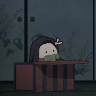 ✨ 01485ec6 Nezuko Kamado Demon Slayer 动漫, 祢豆子, 鬼灭之刃, 卡哇伊, 漫画, 可爱 telegram sticker