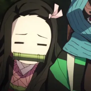 Nezuko kamado [@otakuzdream] telegram stickers