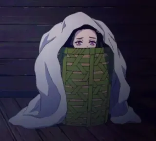 🥺 29aaaa99 Nezuko Kamado Demon Slayer Anime, Demon Slayer, Nezuko, Słodkie, Koszyk, Kawaii telegram sticker