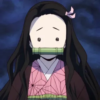 💗 54ef4278 Nezuko Kamado Demon Slayer อนิเมะ, เนซึโกะ, ดาบพิฆาตอสูร, คาวาอิ, มังงะ, น่ารัก whatsapp sticker