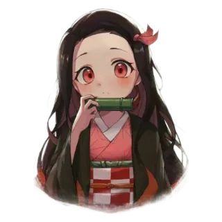 🤨 5e5b5d52 Nezuko Kamado Demon Slayer Anime, Demon Slayer, Nezuko, Nezuko Kamado, Manga, Mignon whatsapp sticker