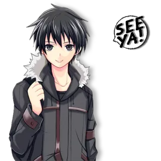 👋 d2cd99fe SEE YA! อนิเมะ, ตัวละคร, เด็กผู้ชาย, เจอกันใหม่, ลาก่อน, อำลา telegram sticker