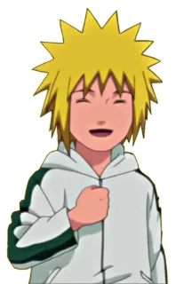 😁 50302b7b Minato Namikaze Naruto อนิเมะ, ตัวละคร, นารูโตะ, มินาโตะ, นามิคาเสะ, การ์ตูน telegram sticker