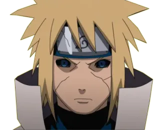😠 518410ac Minato Namikaze Naruto อนิเมะ, นารูโตะ, มินาโตะ, นามิคาเสะ, โฮคาเงะ, ตัวละคร telegram sticker