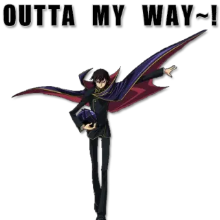 special pack "Lelouch" telegram stickers