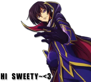 ✋ 44bc8d70 HI SWEETY~<3 Anime, Doce, Saudação whatsapp sticker