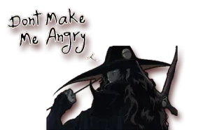 😠 3eedffd7 Alucard Hellsing Dont Make Me Angry 吸血鬼, 动漫, 黑帮, 阿卡多, 生气 telegram sticker