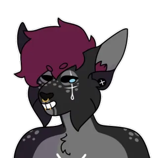 😂 0c5fd8dc Furry, Antro, Personaje, Pegatina, Dibujo animado, Animal, Criatura whatsapp sticker