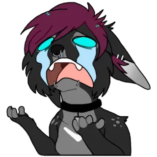 😭 af8e9f8f 울음, 슬픔, 눈물, 만화, 수인 telegram sticker