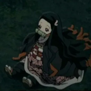 🍒 75f39e73 Nezuko Kamado Demon Slayer anime, demon, nezuko, chibi, kamado telegram sticker