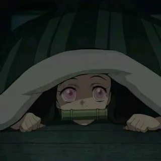 🍒 7d4ccfb6 Nezuko Kamado Demon Slayer anime, nezuko, demon slayer, cute, manga telegram sticker