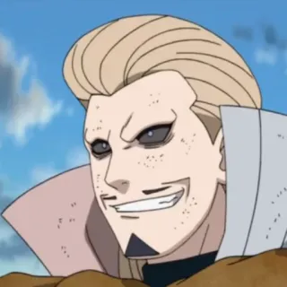 😈 3dd92c85 Ōnoki Naruto Anime, Naruto, Personnage, Ōnoki, Village caché de la Roche whatsapp sticker