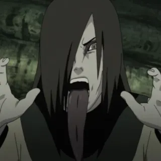 😛 4e92f1f4 Orochimaru Naruto Anime, Naruto, Orochimaru, Serpent, Méchant, Langue whatsapp sticker
