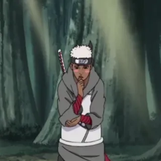 🤔 53b1cfa5 Anime, Manga, Personnage, Ninja, Épée, Forêt whatsapp sticker