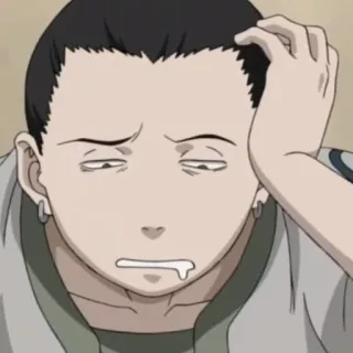 😴 a31b3910 Shikamaru Nara Naruto shikamaru, nara, anime, personnage, fatigué, épuisé whatsapp sticker